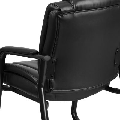 Image showing  HERCULES Series Big and Tall Executive Desk Reception Chairs, Black, 500 lb. Capacity, GO2138