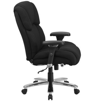 Image showing 9 th Flash Furniture HERCULES Big and Tall Executive Desk Swivel Chairs, 400 lb. Capacity, Fabric