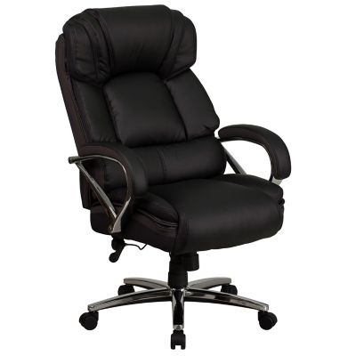Flash Furniture HERCULES Series Big and Tall Executive Desk Swivel Chairs, Black, 500 lb. Capacity, GO2222