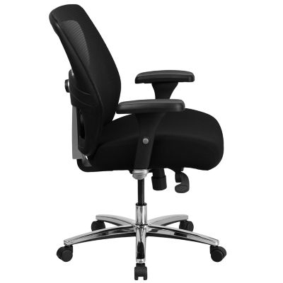 Image showing  HERCULES Series Big and Tall Executive Desk Swivel Chairs, Black, 500 lb. Capacity, GO993