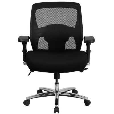 Image showing  HERCULES Series Big and Tall Executive Desk Swivel Chairs, Black, 500 lb. Capacity, GO993