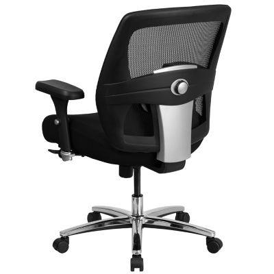 Image showing  HERCULES Series Big and Tall Executive Desk Swivel Chairs, Black, 500 lb. Capacity, GO993
