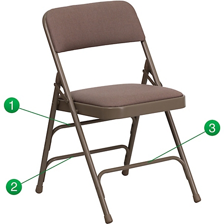 Flash Furniture HERCULES Series Metal Folding Chairs, Navy/Gray, 300 lb. Weight Capacity, HAMC309AFNVY