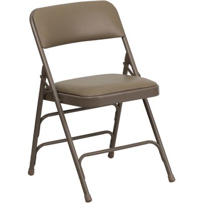 Image showing  HERCULES Series Metal Folding Chair, 300 lb. Capacity, Navy/Gray