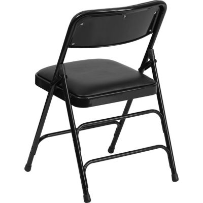 Image showing  HERCULES Series Metal Folding Chair, 300 lb. Capacity, Navy/Gray