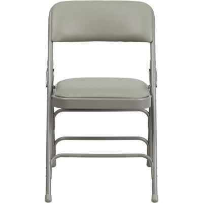 Image showing  HERCULES Series Metal Folding Chair, 300 lb. Capacity, Navy/Gray