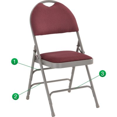 Flash Furniture HERCULES Series Metal Folding Chairs, HAMC705AF3NVY