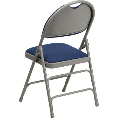 Image showing 2 th Flash Furniture HERCULES Series Metal Folding Chairs, HAMC705AF3NVY
