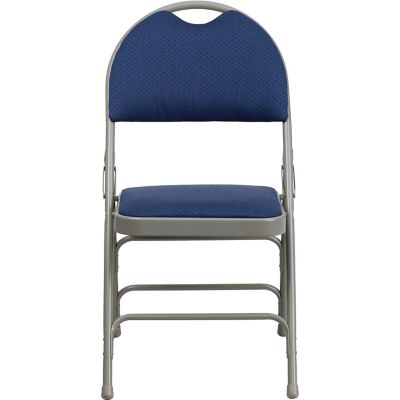 Image showing 3 th Flash Furniture HERCULES Series Metal Folding Chairs, HAMC705AF3NVY