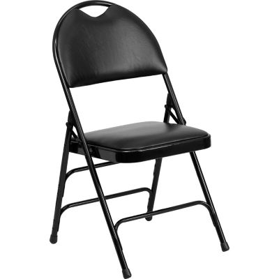 Flash Furniture HERCULES Series Metal Folding Chairs, HAMC705AV3GY