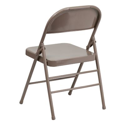 Image showing 6 th Flash Furniture Hercules Series Metal Folding Chair, 300 lb. Capacity