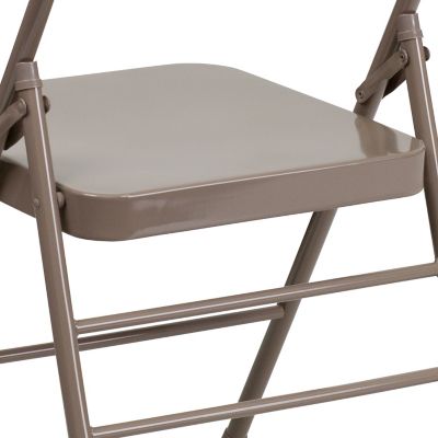 Image showing 7 th Flash Furniture Hercules Series Metal Folding Chair, 300 lb. Capacity