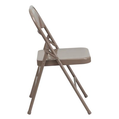 Image showing 8 th Flash Furniture Hercules Series Metal Folding Chair, 300 lb. Capacity