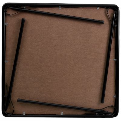 Image showing  33.5 in. x 27.75 in. Black Folding Card Table