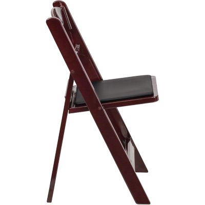 Image showing  HERCULES Series Resin Folding Chairs, Red/Black, 1000 lb. Weight Capacity, LEL1MAH