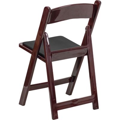 Image showing  HERCULES Series Resin Folding Chairs, Red/Black, 1000 lb. Weight Capacity, LEL1MAH