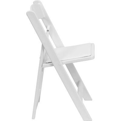 Image showing  HERCULES Series Resin Folding Chairs, White, 1,000 lb. Capacity