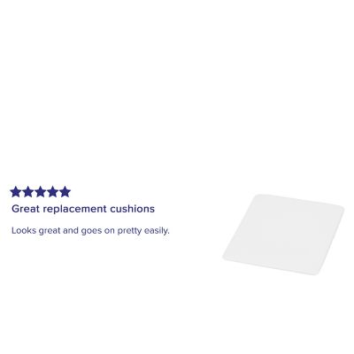 Image showing  Replacement Seat for Resin Folding Chair, White