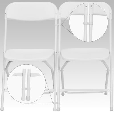 Image showing  HERCULES Series Premium Folding Plastic Party Chairs, 800 lb. Capacity