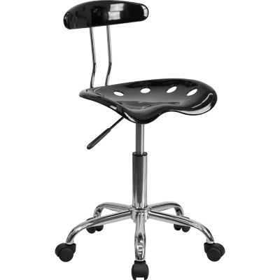 Flash Furniture Vibrant Swivel Task Chair with Tractor Seat, 16.5 in. x 17 in. x 34-3/4 in.