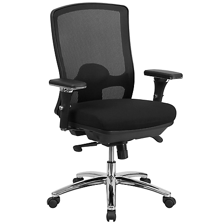 Flash Furniture HERCULES Series Big and Tall Executive Desk Swivel Chairs, Black, 350 lb. Capacity