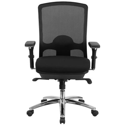 Image showing  HERCULES Series Big and Tall Executive Desk Swivel Chairs, Black, 350 lb. Capacity