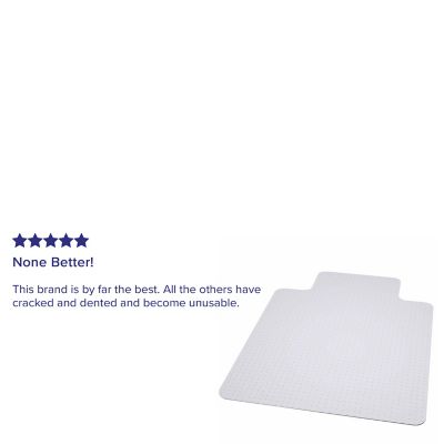 Image showing  Big and Tall Carpet Desk Chair Mat with Lip, 36 in. x 48 in., 400 lb. Capacity