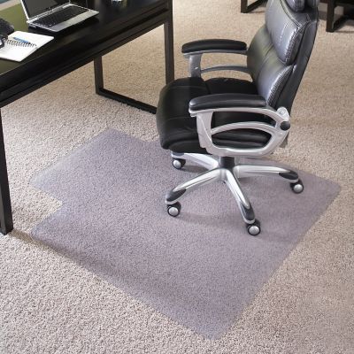 Flash Furniture Big and Tall Carpet Desk Chair Mat with Lip, 45 in. x 53 in., 400 lb. Capacity