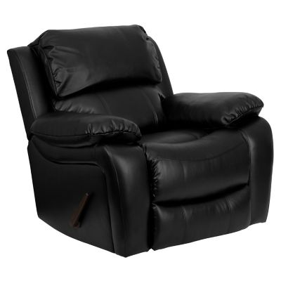 Flash Furniture 66 in. x 43 in. x 39 in. Leather Rocker Recliner