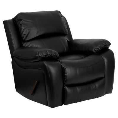 Flash Furniture Leather Rocker Recliner, 66 in. x 43 in. x 39 in.