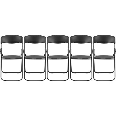 Image showing  HERCULES Series Plastic Folding Chairs, 880 lb. Capacity, White