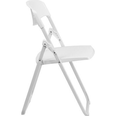 Image showing  HERCULES Series Plastic Folding Chairs, 880 lb. Capacity, White