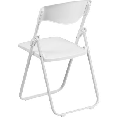 Image showing  HERCULES Series Plastic Folding Chairs, 880 lb. Capacity, White