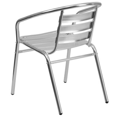 Image showing 5 th Flash Furniture Metal Restaurant Stack Chair with Aluminum Slats