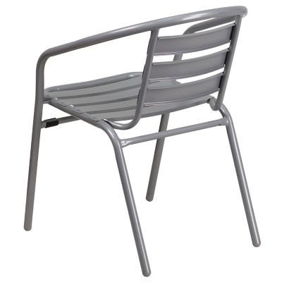 Image showing 5 th Flash Furniture Metal Restaurant Stack Chair with Aluminum Slats