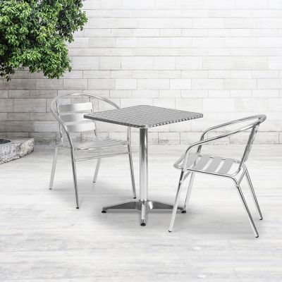 Aluminium table and chair set hot sale