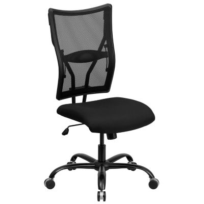 Flash Furniture HERCULES Series Big and Tall Executive Desk Swivel Chairs, Black, 400 lb. Capacity, WL5029SYG
