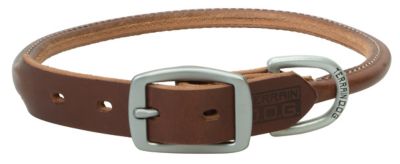 Terrain D.O.G. Weather-Resistant Bridle Leather Rolled Dog Collar