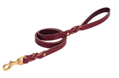 Weaver Leather Heritage Dog Leash with Twisted Latigo Leather, 3/4 in. x 6 ft.