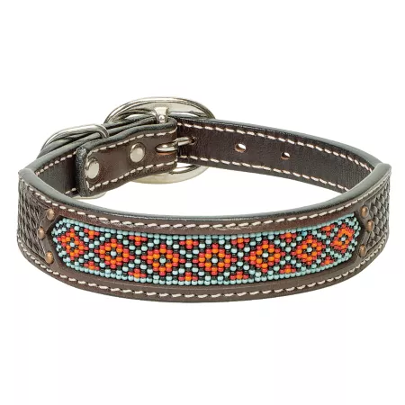 Weaver Leather Beaded Braided Dog Collar 06-1901-13 Dog Basic Collars