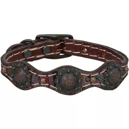 Weaver Leather 06-5880-PK-13 Vintage Paisley Dog Collar Dog Basic Collars