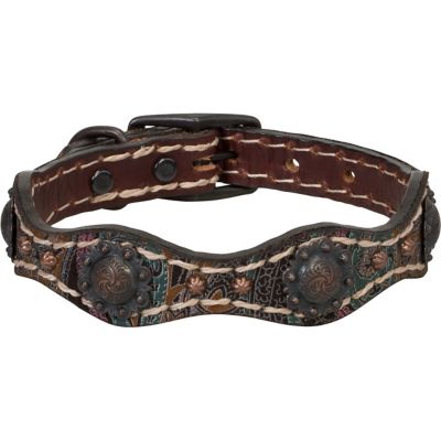 Weaver Leather Vintage Paisley Dog Collar, 06-5881-PK-17