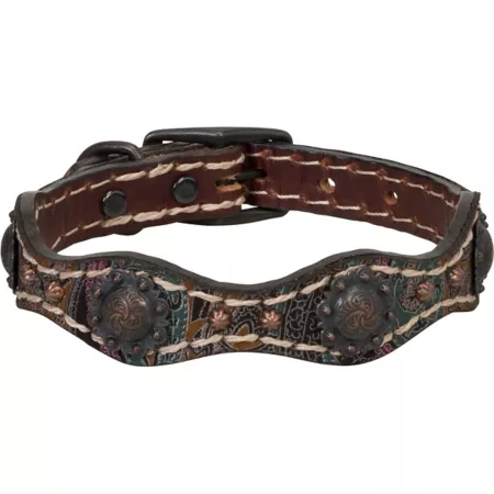 Weaver Leather 06-5881-PK-17 Vintage Paisley Dog Collar Dog Basic Collars