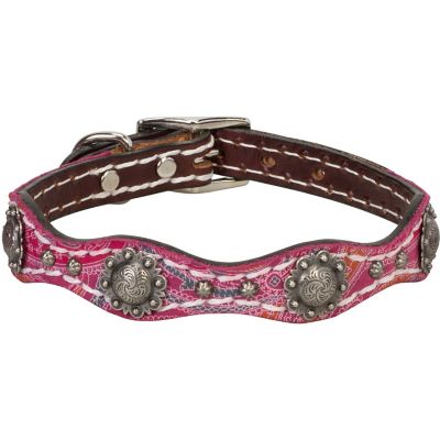 Weaver Leather Vintage Paisley Dog Collar, 06-5881-PK-17