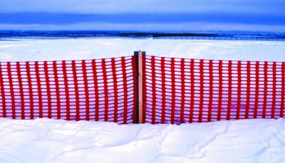 Image showing  Safety Snow Fence, Orange 4-Ft x 50-Ft