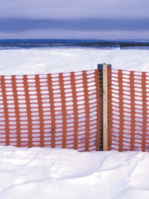 Image showing  100 ft. x 4 ft. Safety Snow Fence, Orange