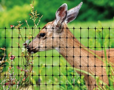 Image showing  100 ft. x 7 ft. Deer Fence Kit, Black