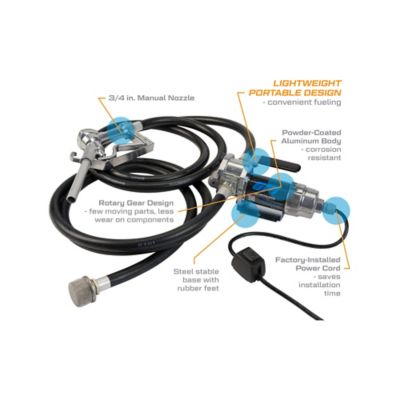 Image showing  8 GPM 12V Portable Fuel Transfer Pump