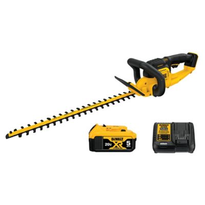 DeWALT 22 in. 20V Max 5.0 Ah Lithium-Ion Cordless Hedge Trimmer The hedge trimmer is surprisingly powerful and the battery has a very long run time