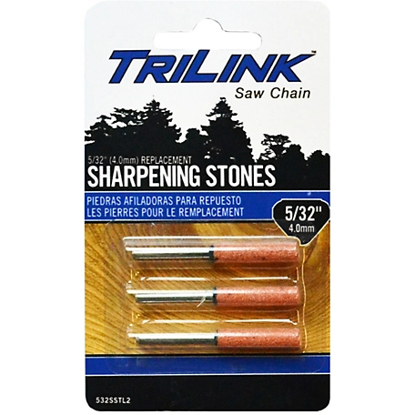 TriLink Saw Chain Chainsaw Chain Sharpening Stones, 5/32 in., 3-Pack